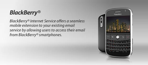 BlackBerry® Internet Service offers a seamless mobile extension to your existing email service by allowing users to access their email from BlackBerry® smartphones.